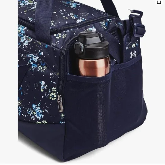BRAND NEW NEVER USED Under Armour Blue Floral Duffel Bag - Picture 5 of 7